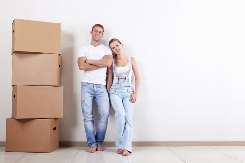 Removal van ready for a home move in Barnet