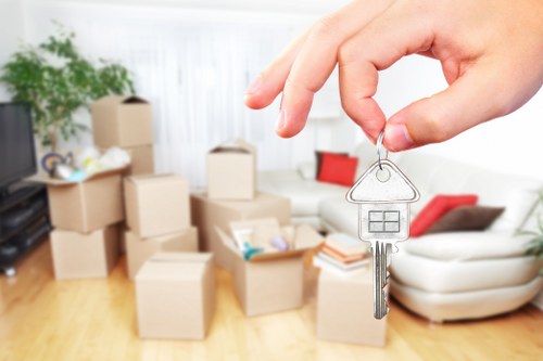 Commercial movers handling desks and office furniture in Barnet