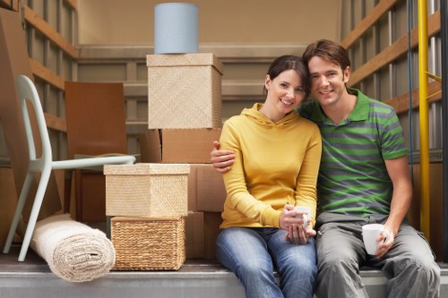 Local moving van serving Barnet residential streets